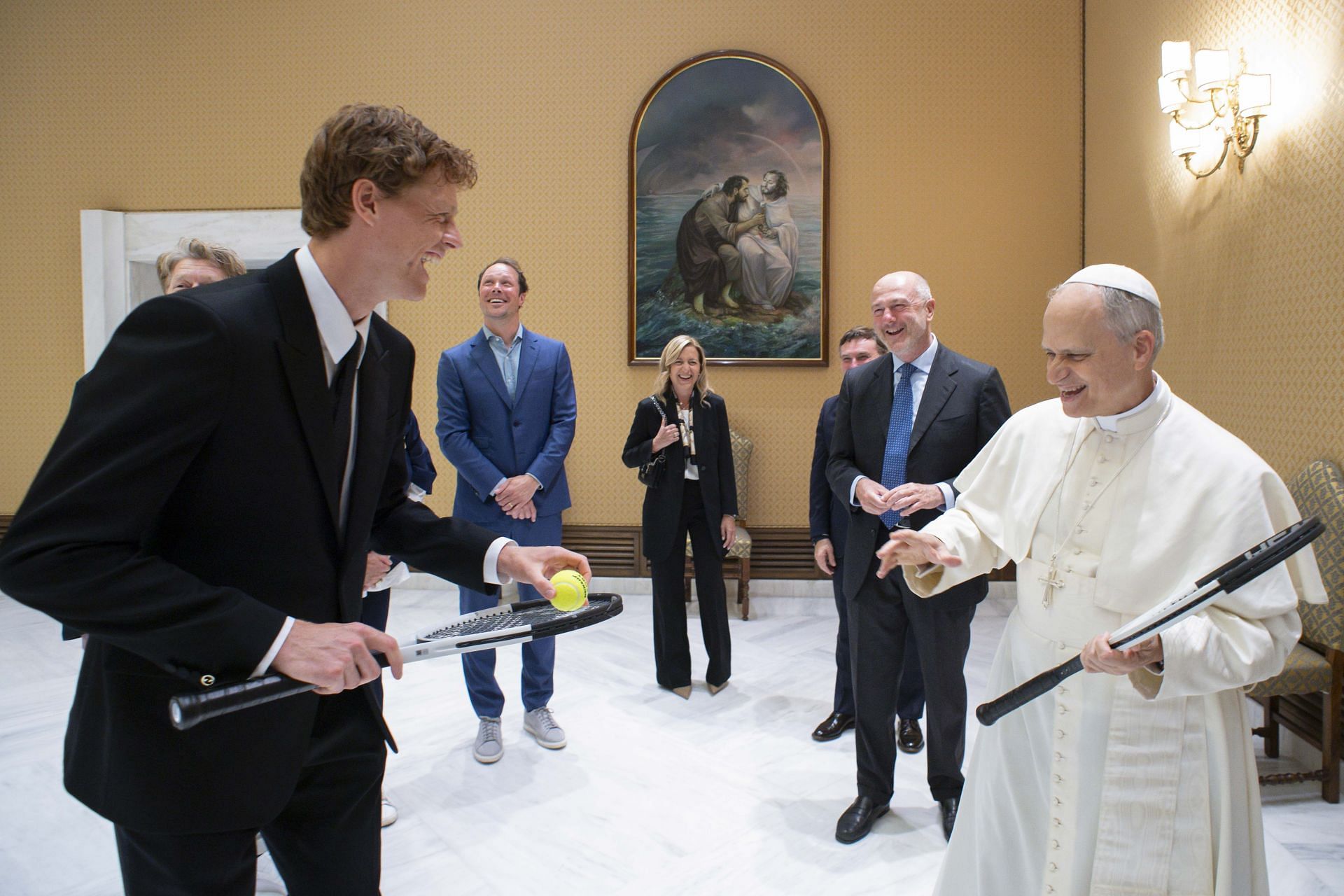 Sinner meets the new Pope Leo XIV - Source: Getty